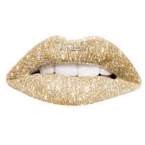 Gold Glitter Lip: Wraps Your lips will shine like sparkling gold when you use gold glitter lip wrap tattoo. Lasting 8 hours of glamor and style. Fashion gift for stylish ladies.