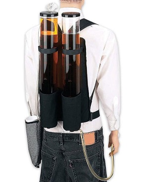 Dual Beverage Dispenser Backpack