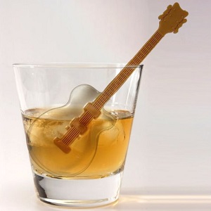 Guitar Ice Tray and Stirrers