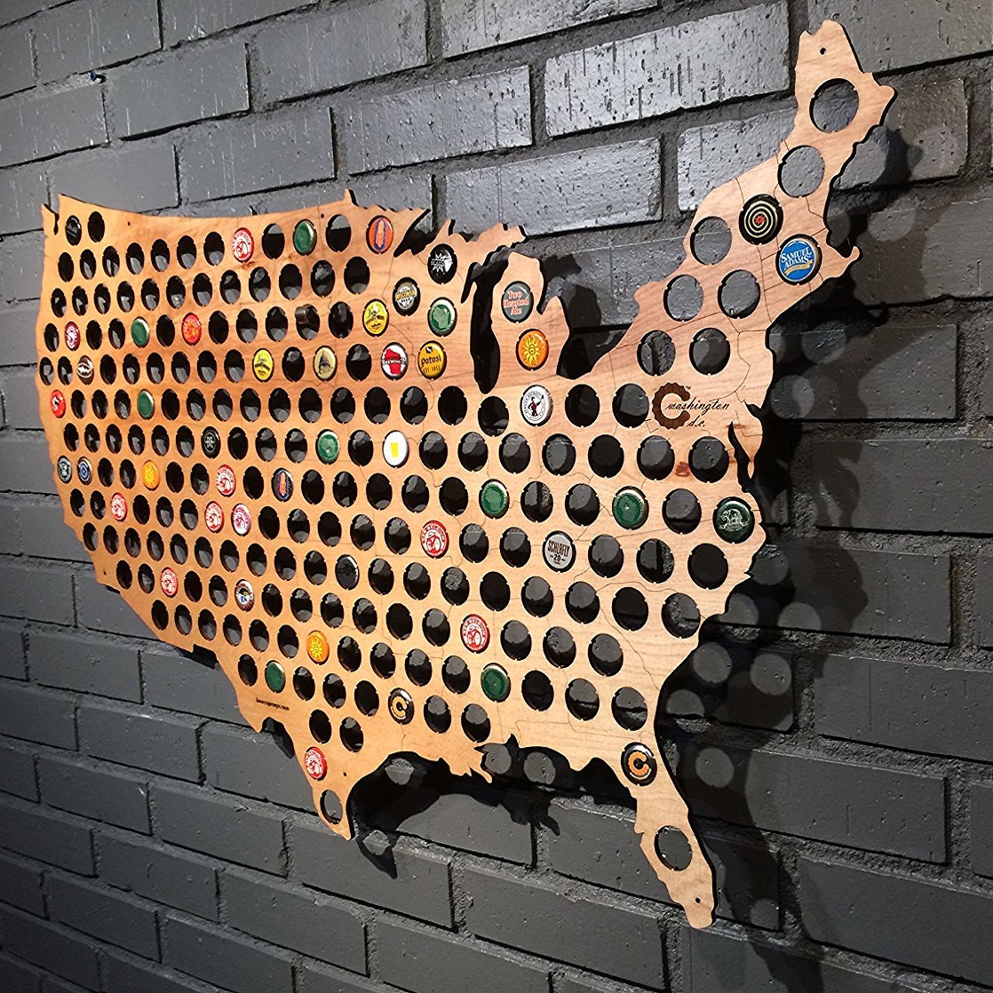 USA Beer Cap Map