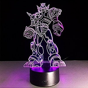 3D Illusion Transformers Night Light Lamp