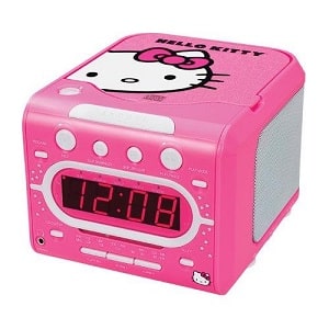 Hello Kitty AM/FM Stereo Alarm Clock with CD player