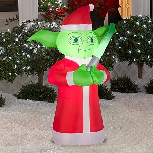 Inflatable Santa Yoda