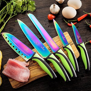 Rainbow Kitchen Knife Set