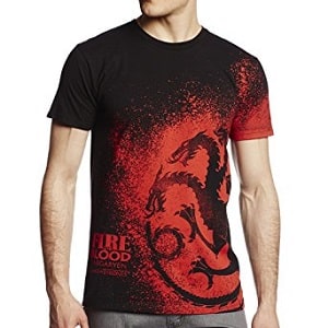 Fire and Blood Splatter T-Shirt