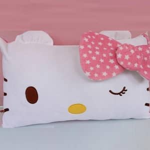 Hello Kitty Face Soft Pillowcase Pink
