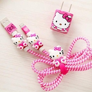 Hello Kitty Lightining cable & Usb charger