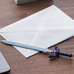 Legend of Zelda Hylian Blue Master Sword Letter Opener