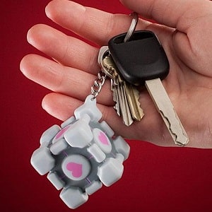 Portal Companion Cube Keychain