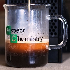 Respect The Chemistry Glass Beaker Mug