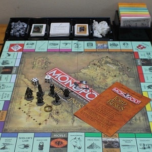 Lord of the Rings Monopoly board game