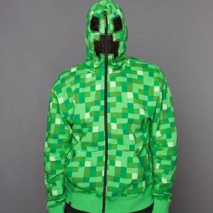 Minecraft Creeper Zip-Up Hoodie