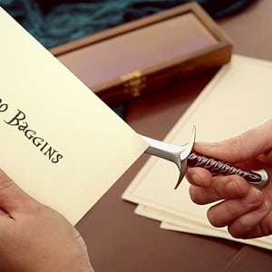 THE HOBBIT STING Letter Opener