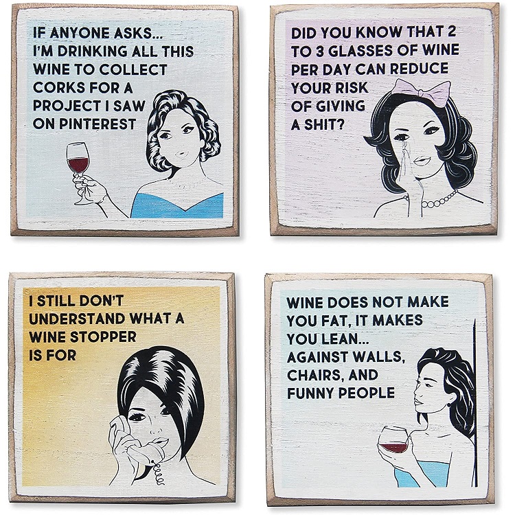 4 funny coasters