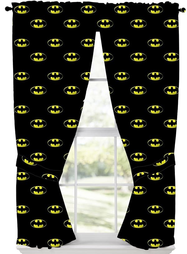Batman Emblem Drape Curtain