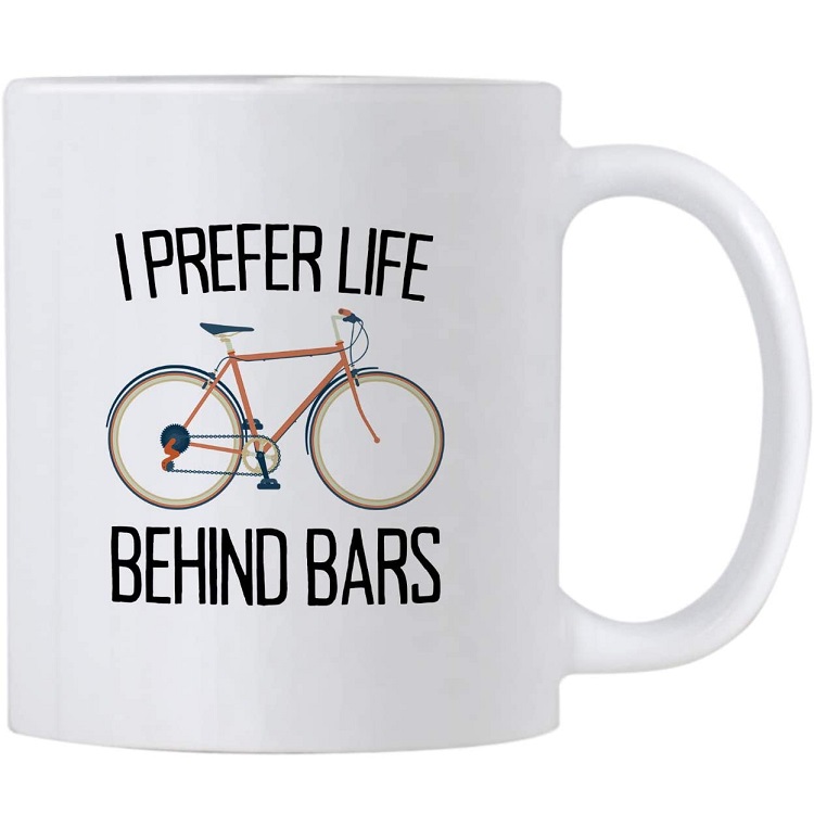 cyclist coffee mug