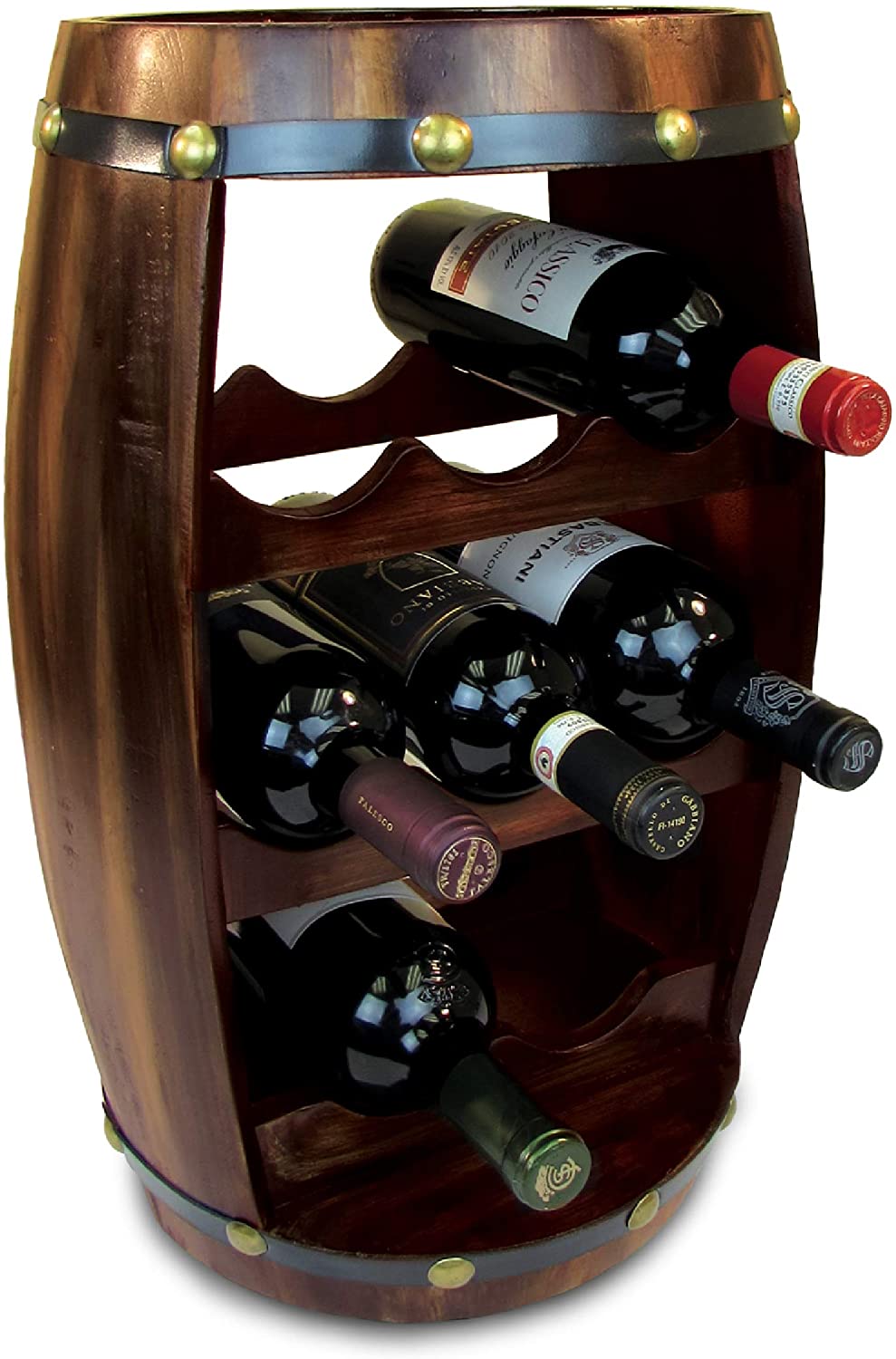 wooden wine rack