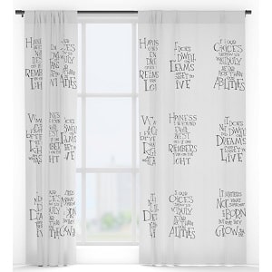 Dumbledore Quote Window Curtains