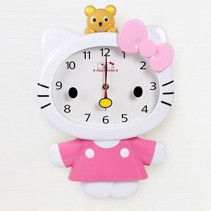 Hello Kitty Cartoon Wall Clock