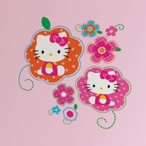 Hello Kitty Floral Wall Decal