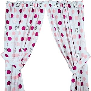 Hello Kitty Polka Dot Curtains