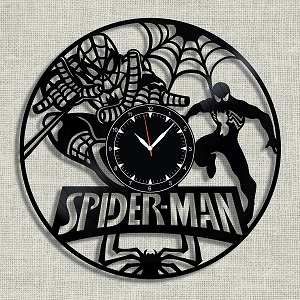 Spiderman Record Wall Clock