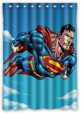 Superman Window Curtains