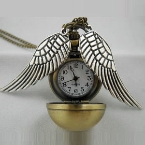 Golden Snitch Pocket Watch Necklace