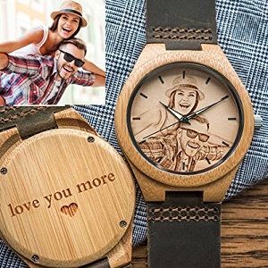 Personalized wooden watch
