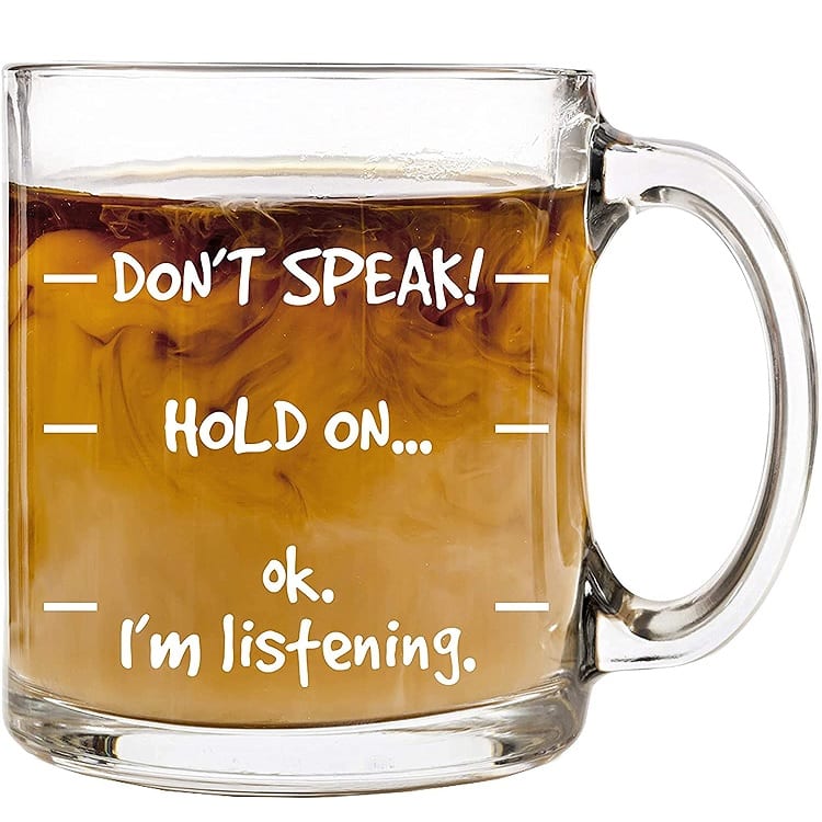 don't speak coffee mug