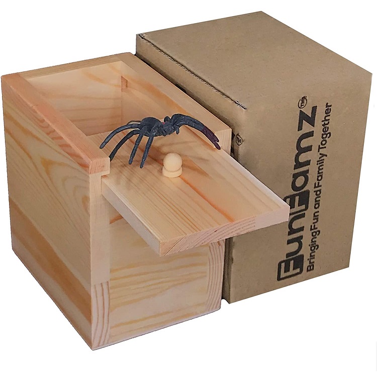 spider prank box