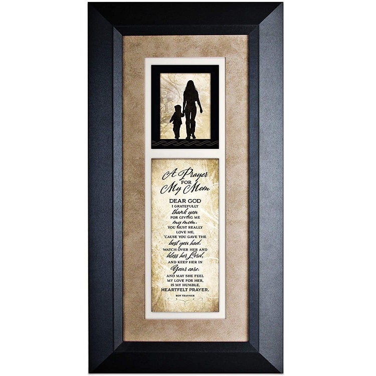 Prayer for My Mom Wood Wall Art Frame