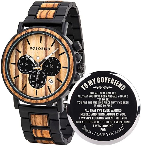 personalized wooden watch