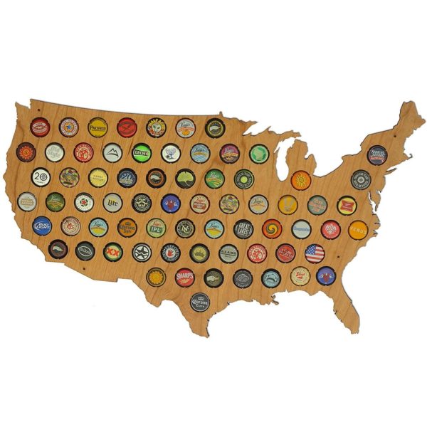 USA Beer Cap Map