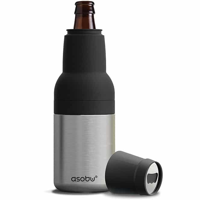 Asobu Frosty Beer 2 Go Vacuum Insulated Double Walled Stainless Steel Beer Can and Bottle Cooler