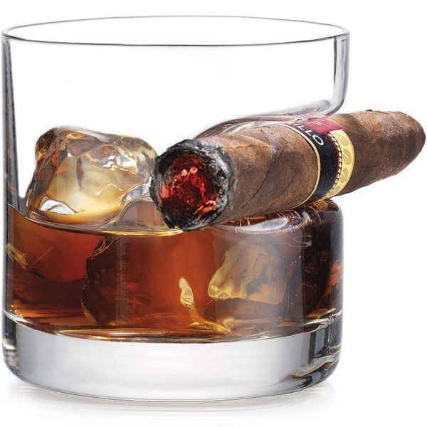 cigar whiskey glass
