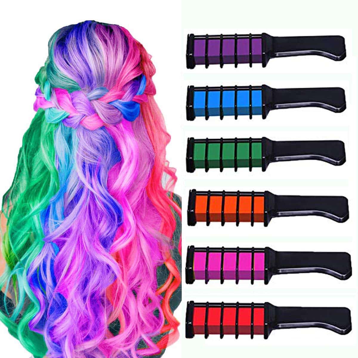 Hair Chalk Comb - Make up gift for girls