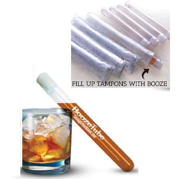 tampoon booze flask