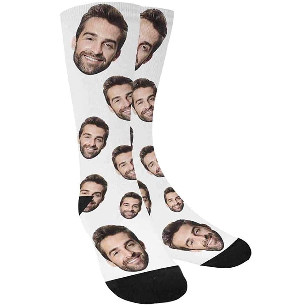 personalized photo print socks