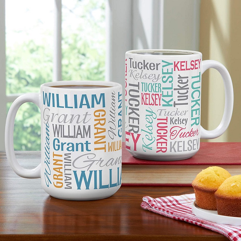First and Last Name Personalised Mug