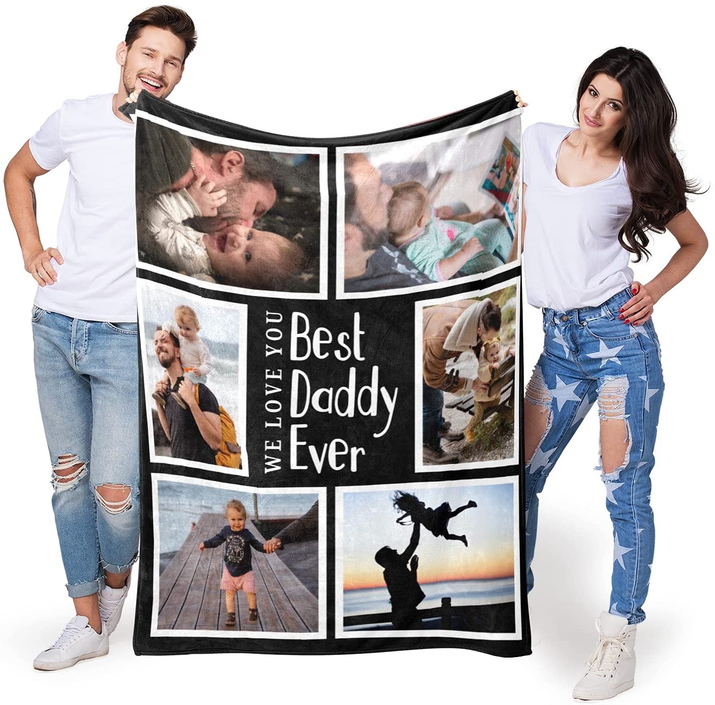 Personalized dad blanket