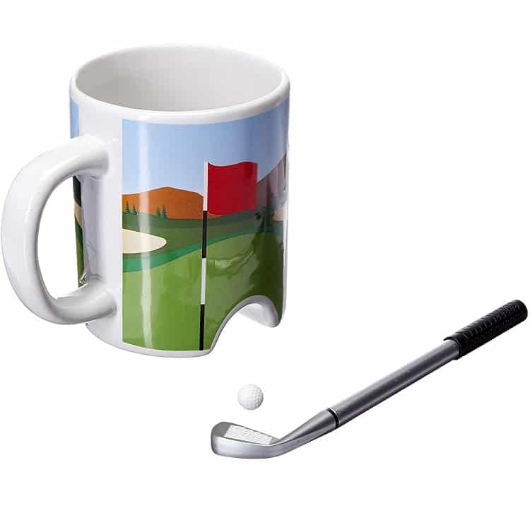 golf putter coffee mug