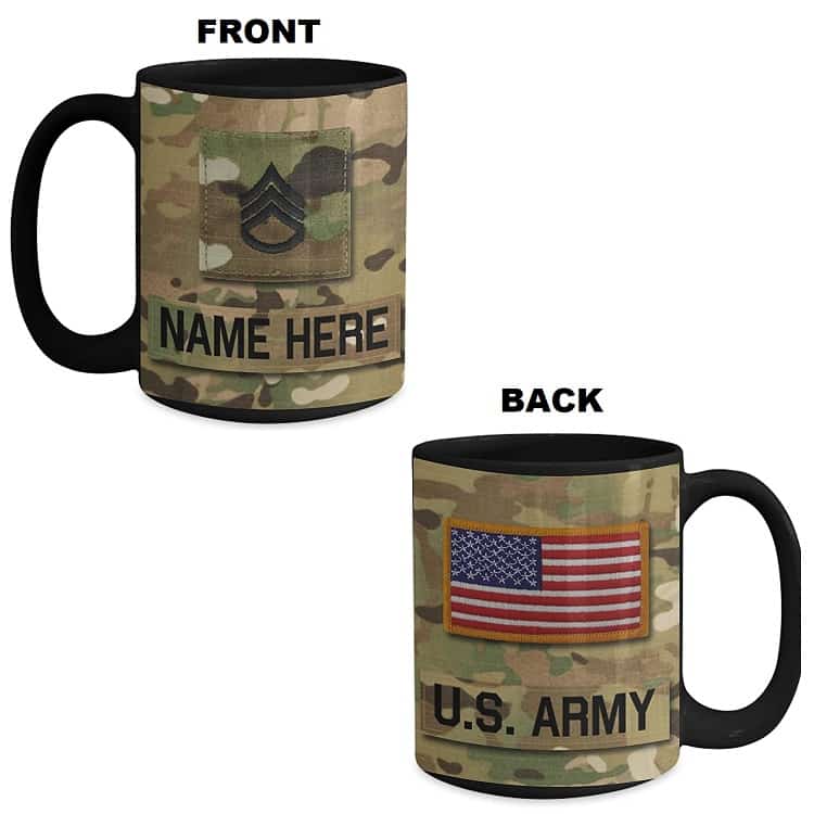 personalized military mug