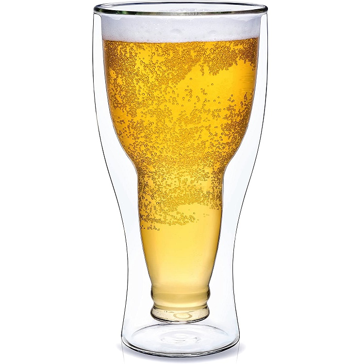 upside down beer glass