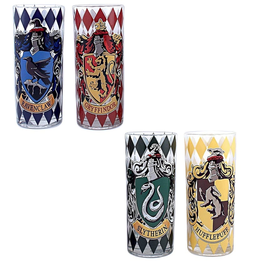 Harry Potter Movie 1-8 House Crests Tumbler Set