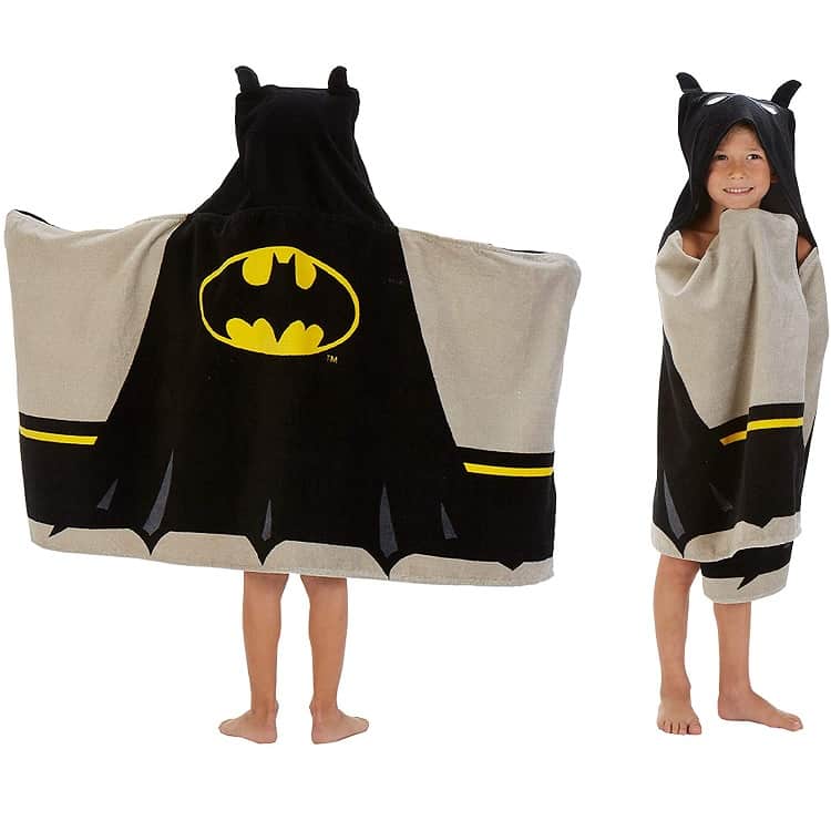 batman hooded cape towel