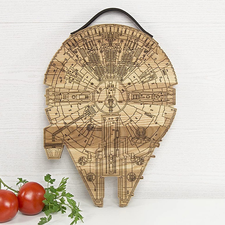 millenium falcon chopping board