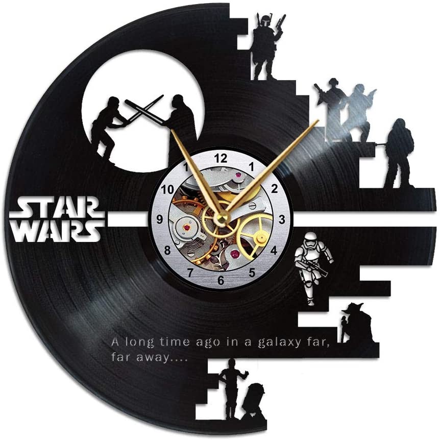 star wars wall art clock