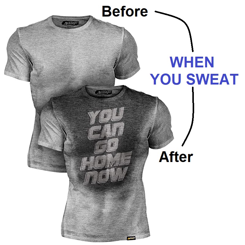 Sweat activated tshirt