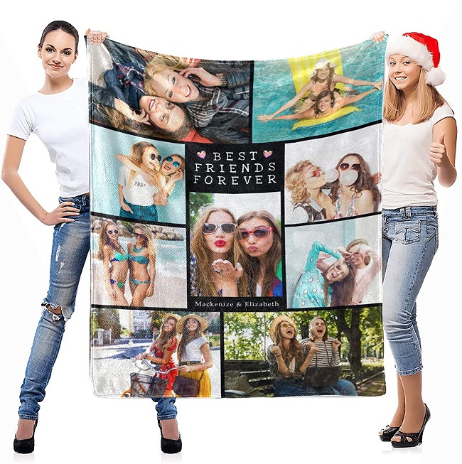customized photo blanket